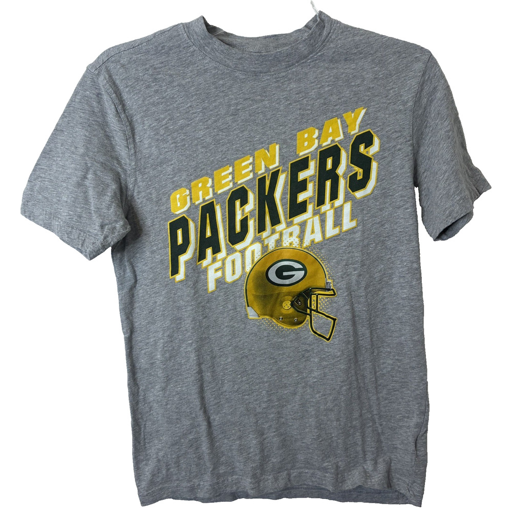 Green Bay Packers Football Youth Short Sleeve T-Shirt Size Large 10-12